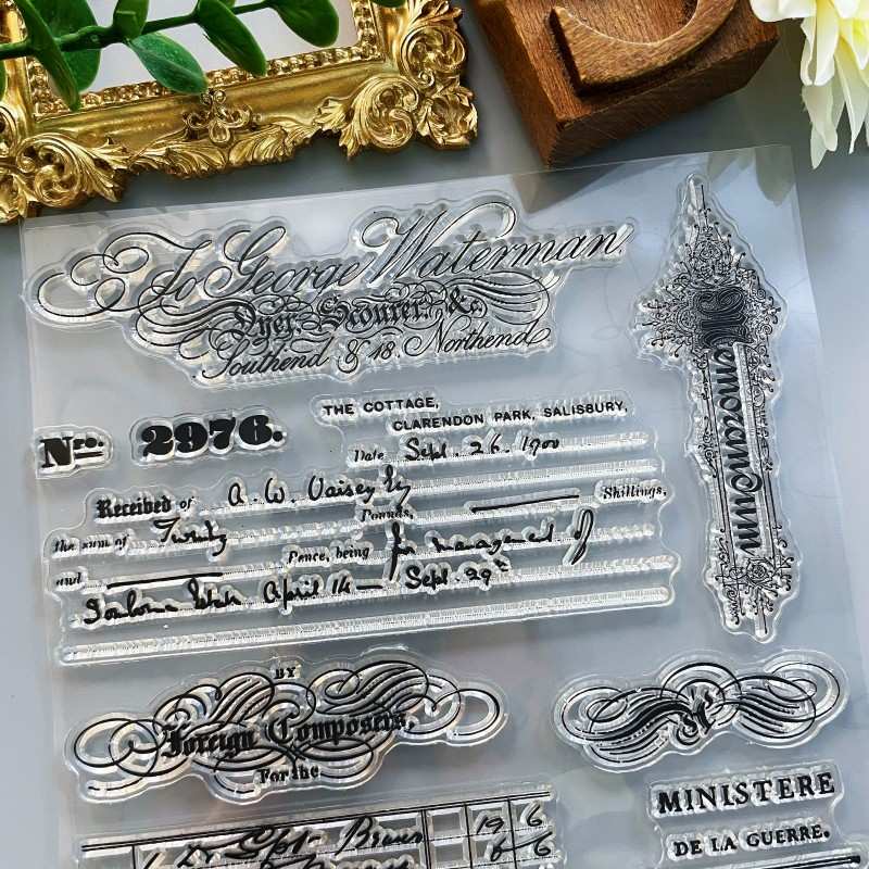 Antique Ledger Clear Stamp