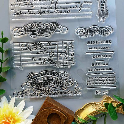 Antique Ledger Clear Stamp