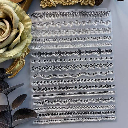 Ornate Lines Clear Stamp