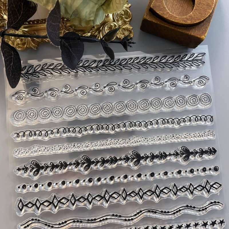 Ornate Lines Clear Stamp