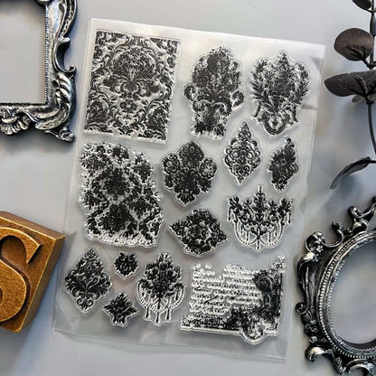 Baroque Blooms Clear Stamp