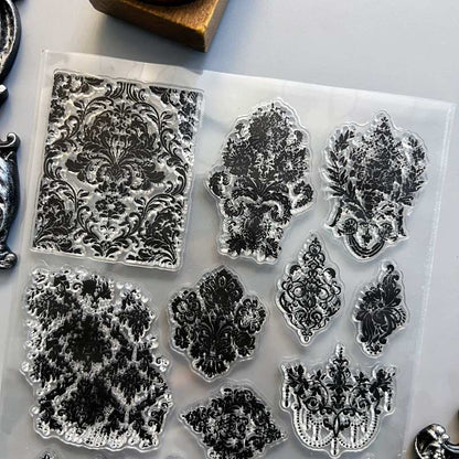 Baroque Blooms Clear Stamp