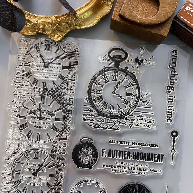 Time Echo Clear Stamp