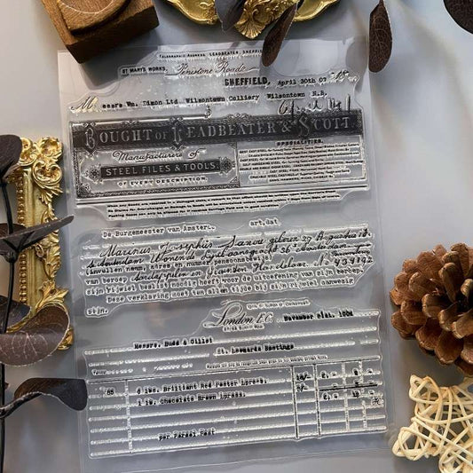 Print Story Clear Stamp