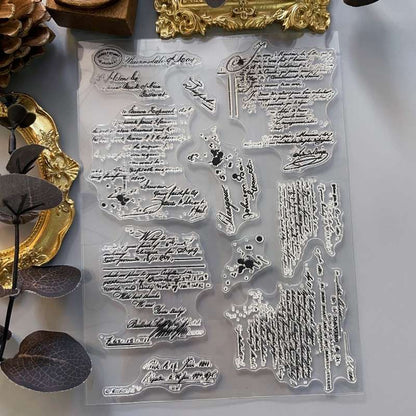 Script Whim Clear Stamp