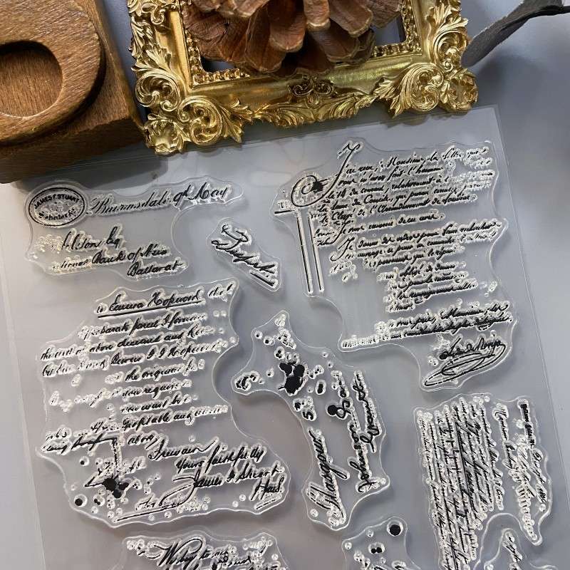 Script Whim Clear Stamp