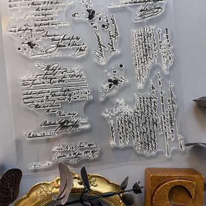 Script Whim Clear Stamp