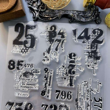 Antique Codes Clear Stamp