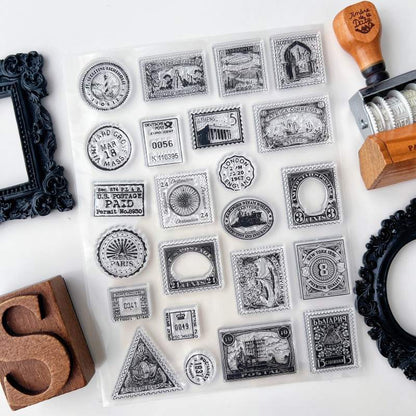 Old Postmarks Clear Stamp