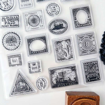 Old Postmarks Clear Stamp