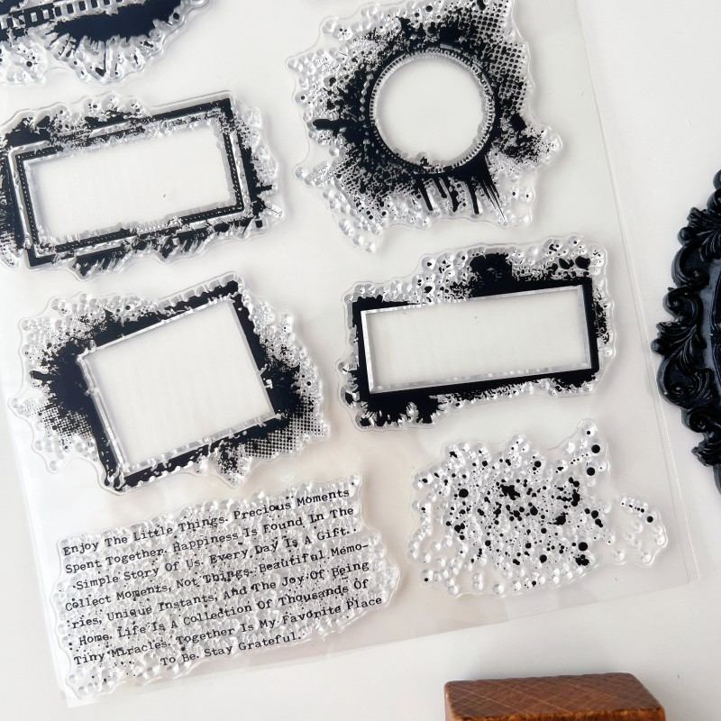 Grunge Frames Clear Stamp