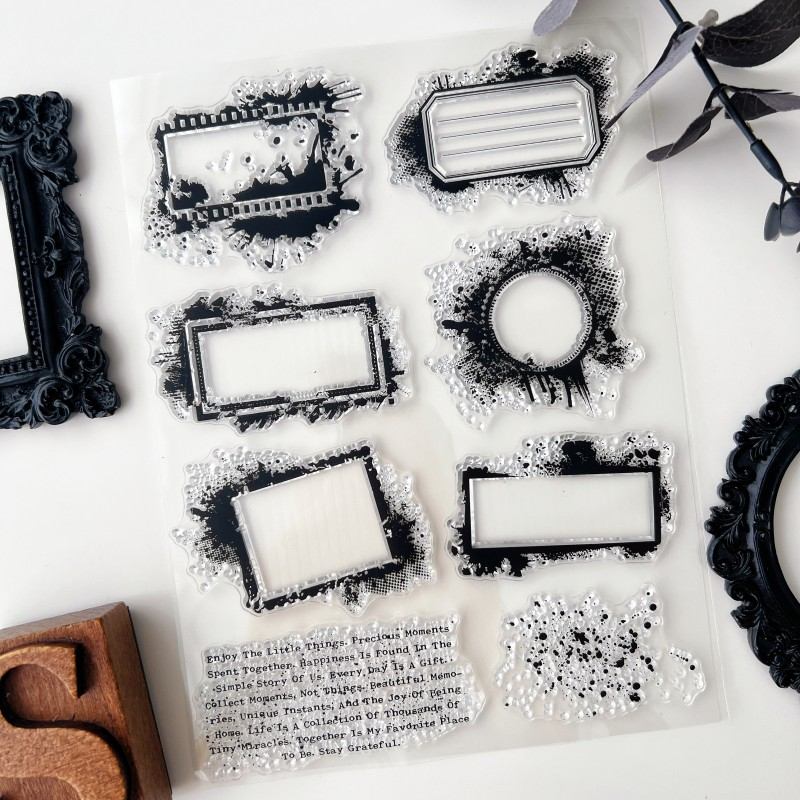 Grunge Frames Clear Stamp