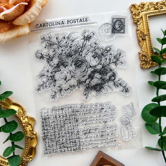 Handwrite Petal Clear Stamp
