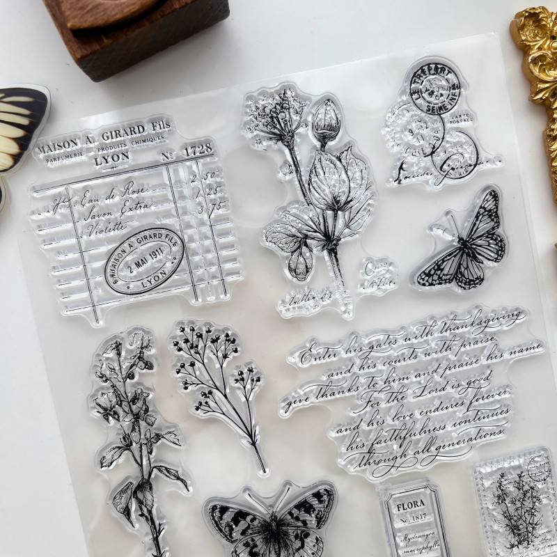 Butterfly Epistle Clear Stamp