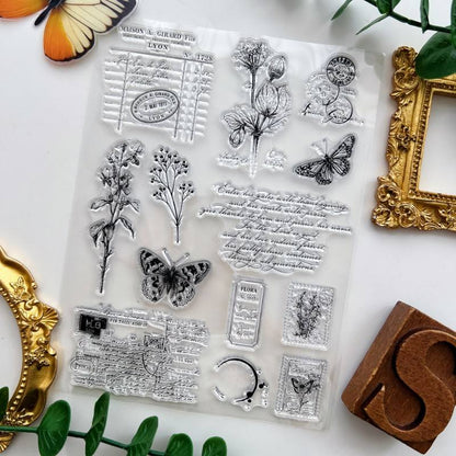 Butterfly Epistle Clear Stamp