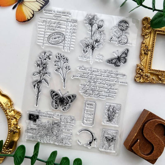 Butterfly Epistle Clear Stamp
