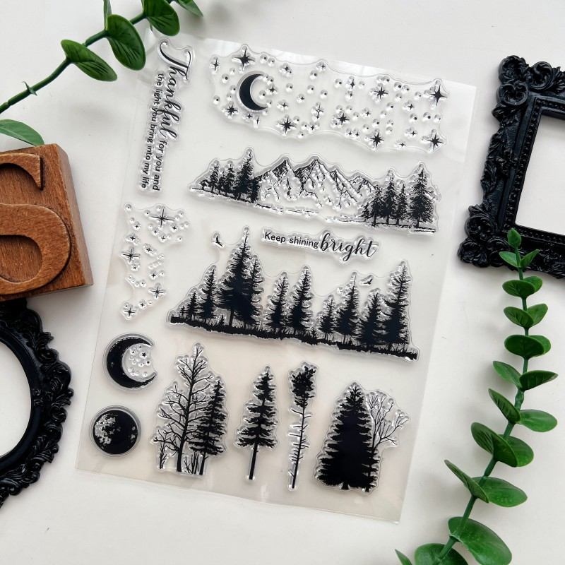Night Summit Clear Stamp