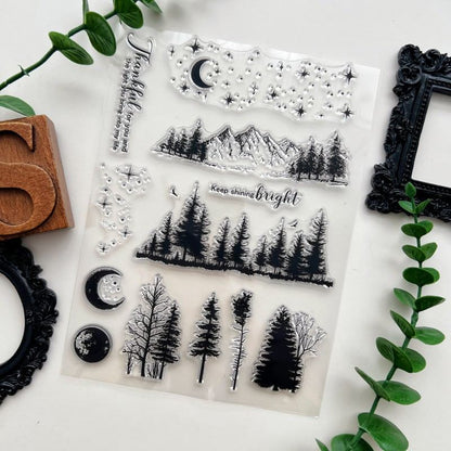 Night Summit Clear Stamp