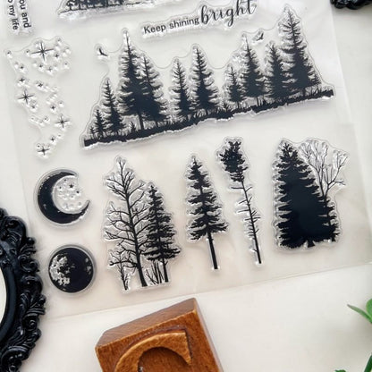 Night Summit Clear Stamp