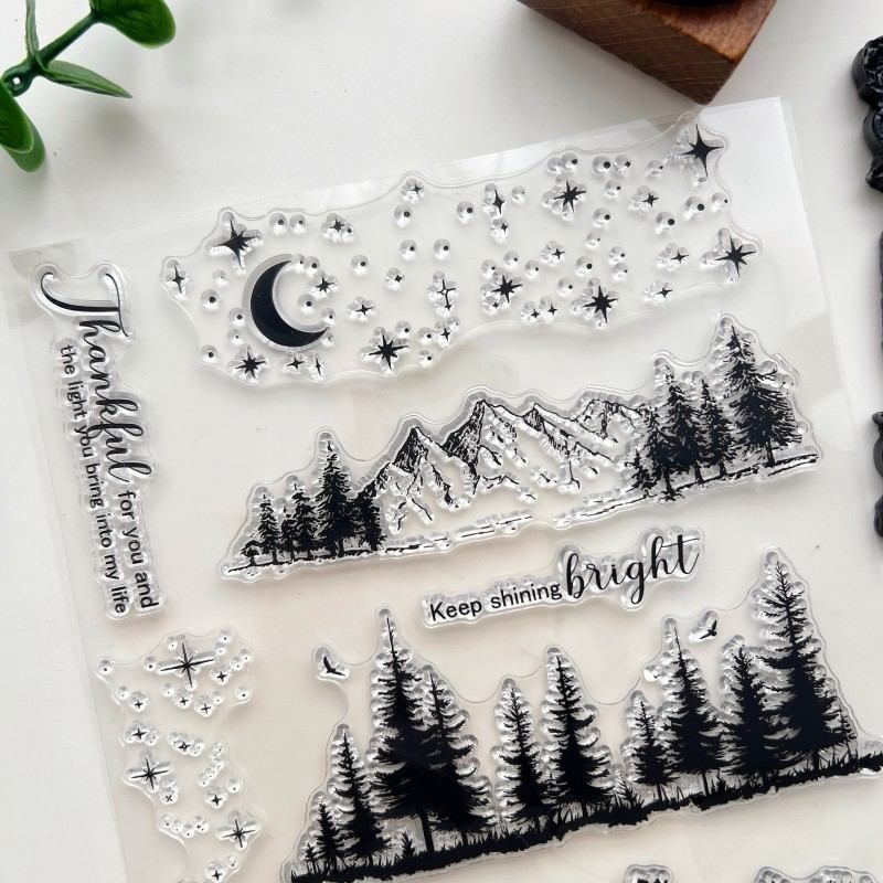 Night Summit Clear Stamp