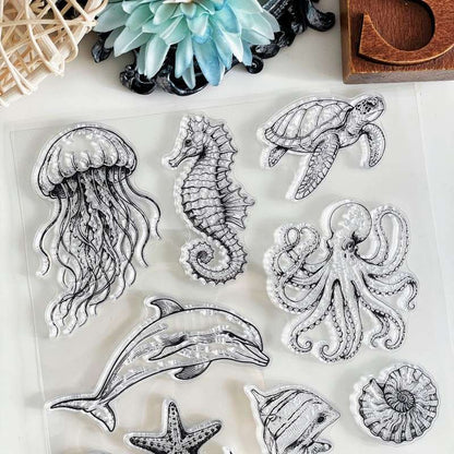 Ocean Friends Clear Stamp