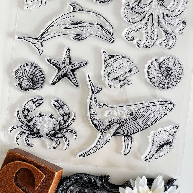 Ocean Friends Clear Stamp