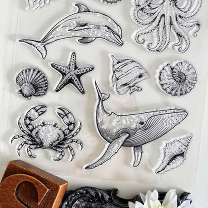 Ocean Friends Clear Stamp