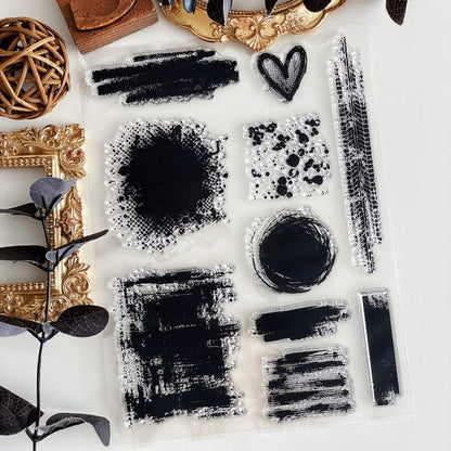 Brush Stroke Clear Stamp