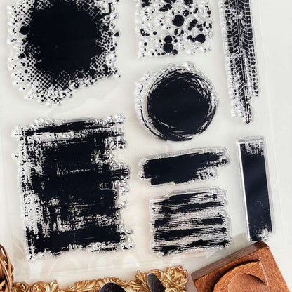 Brush Stroke Clear Stamp