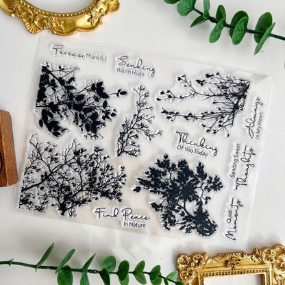 Twig Silhouette Clear Stamp