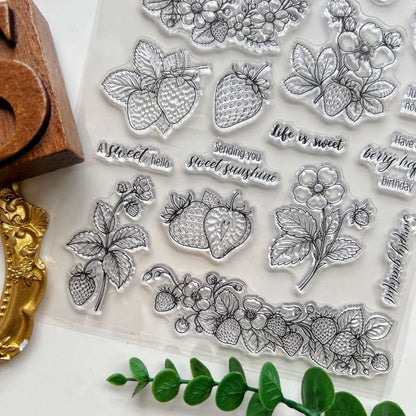 Berry Wreath Clear Stamp