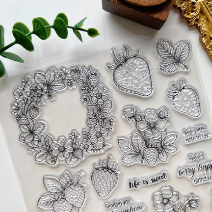 Berry Wreath Clear Stamp