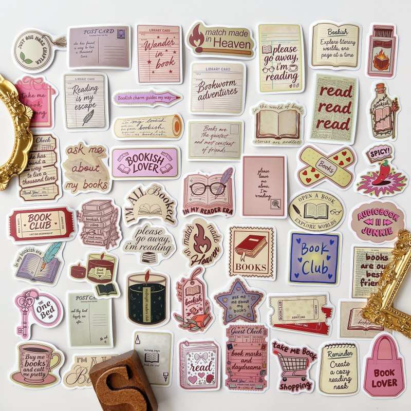 Bookish Vibe Sticker 50PCS
