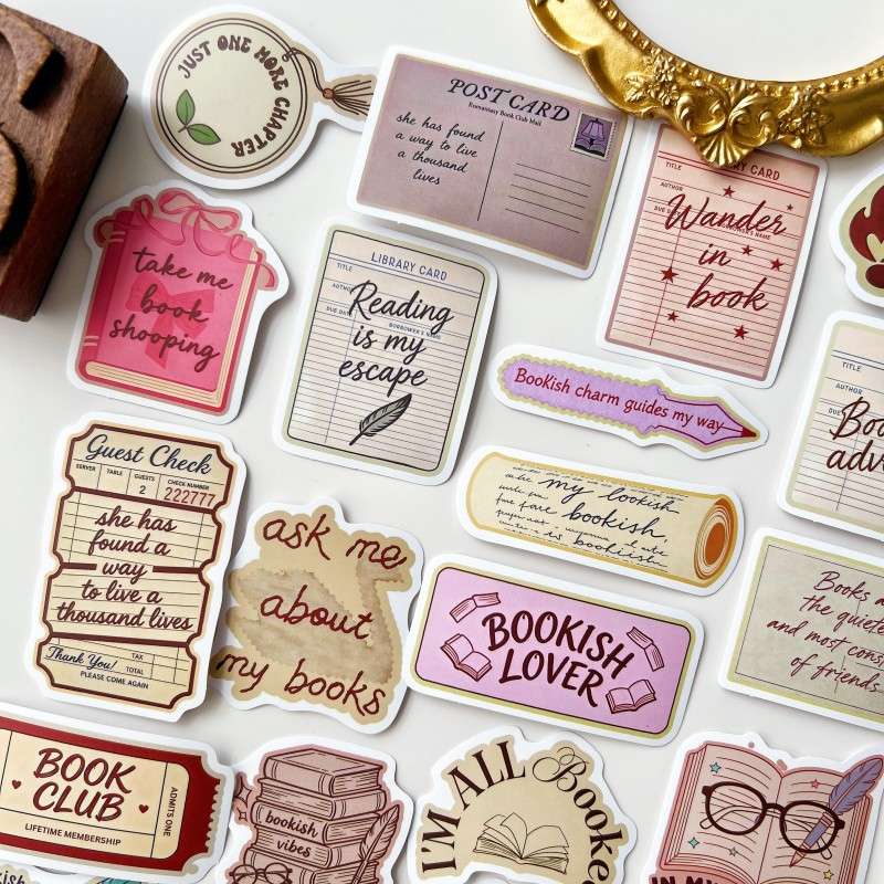 Bookish Vibe Sticker 50PCS