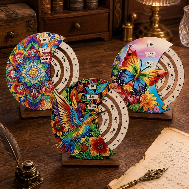 DIY Diamond Art Tabletop Perpetual Calendar Kit