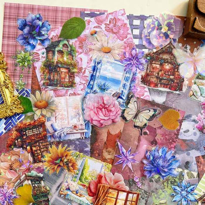 Four Season Diary Ephemera Mystery Kit 140PCS