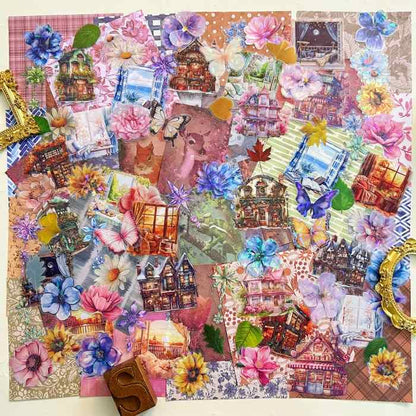 Four Season Diary Ephemera Mystery Kit 140PCS