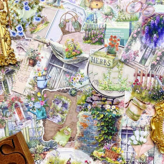 Gardening Moments Ephemera Mystery Kit 115PCS