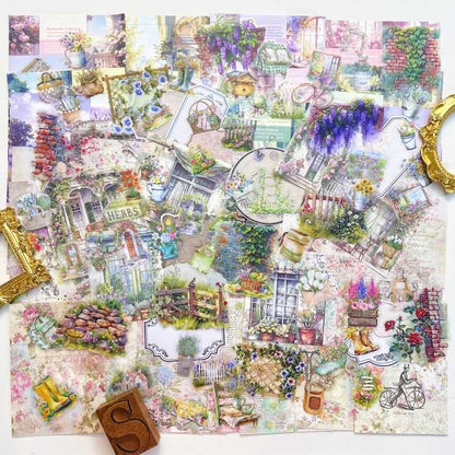 Gardening Moments Ephemera Mystery Kit 115PCS