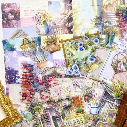 Gardening Moments Ephemera Mystery Kit 115PCS