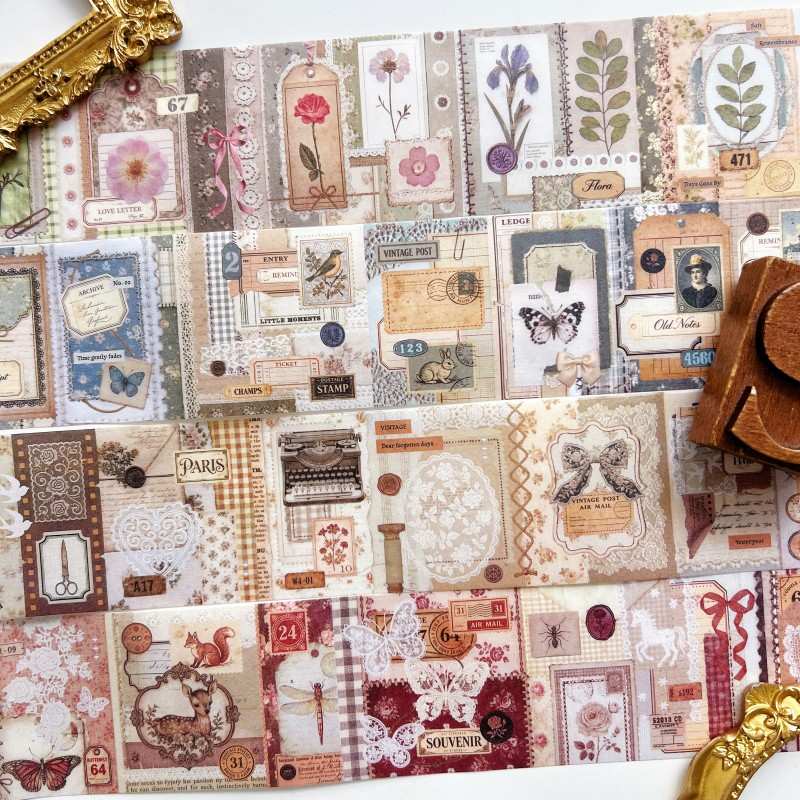 Old Timeline Washi Tape Roll