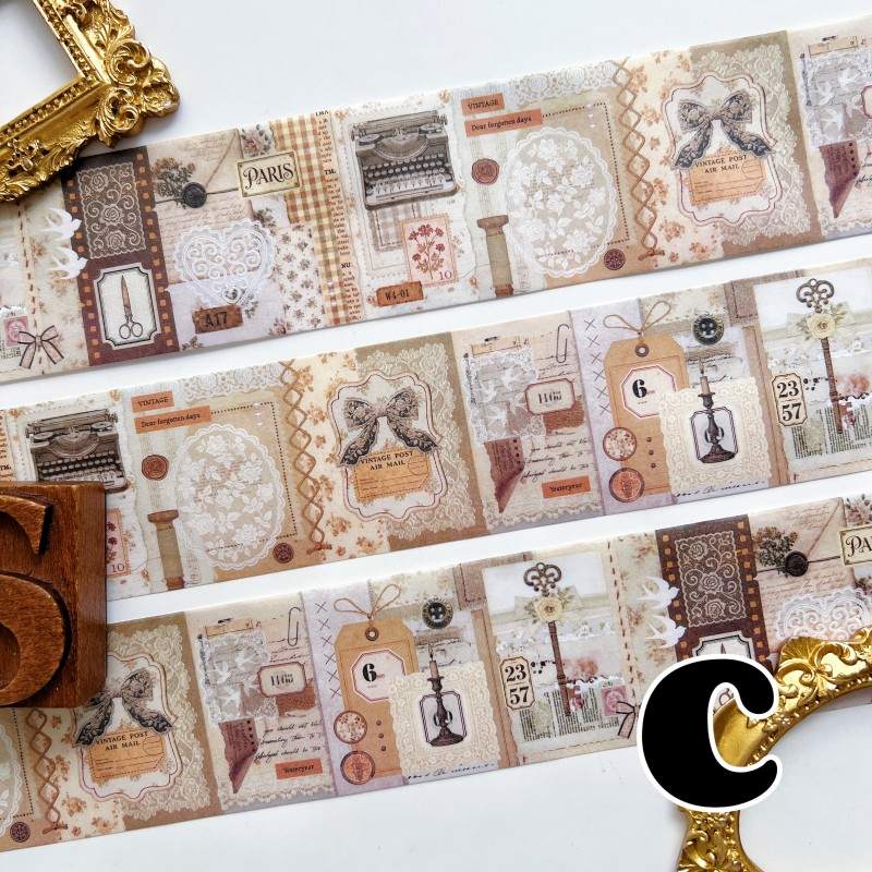 Old Timeline Washi Tape Roll