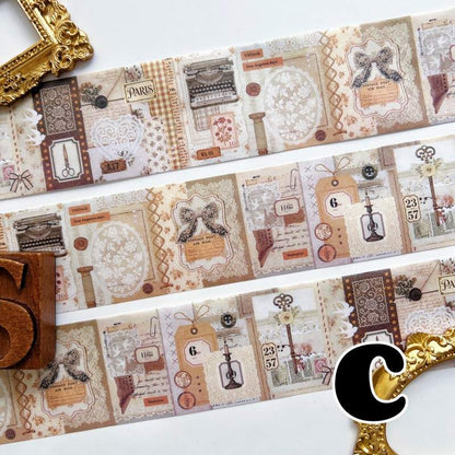 Old Timeline Washi Tape Roll
