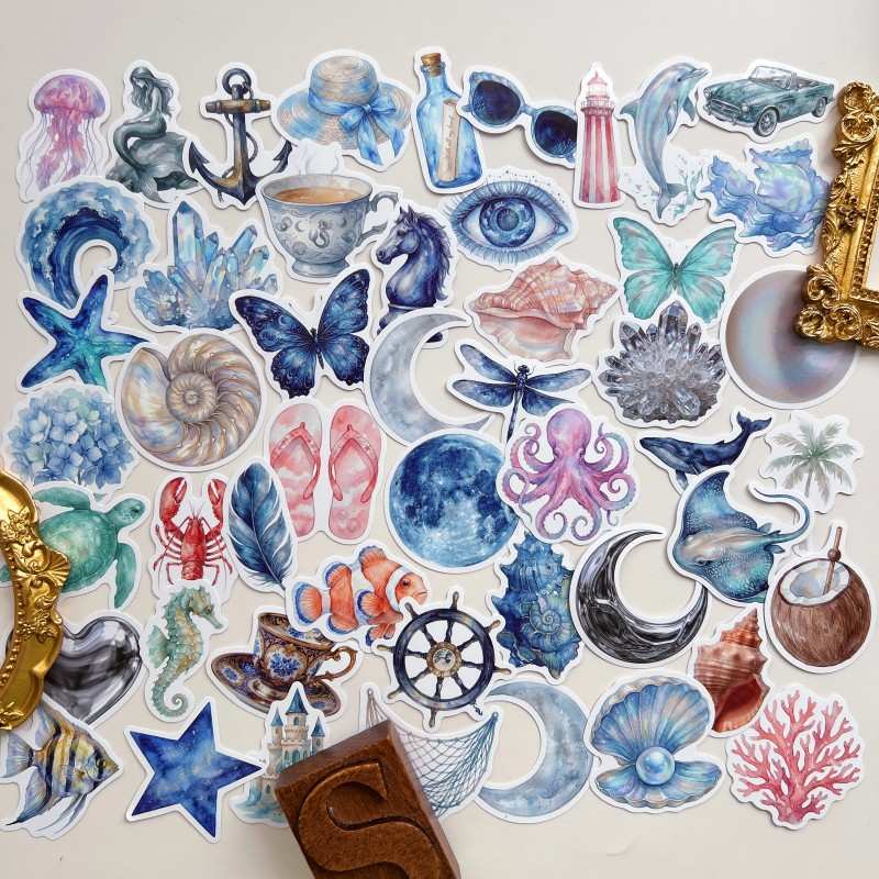 Marine Aesthetic Sticker 50PCS