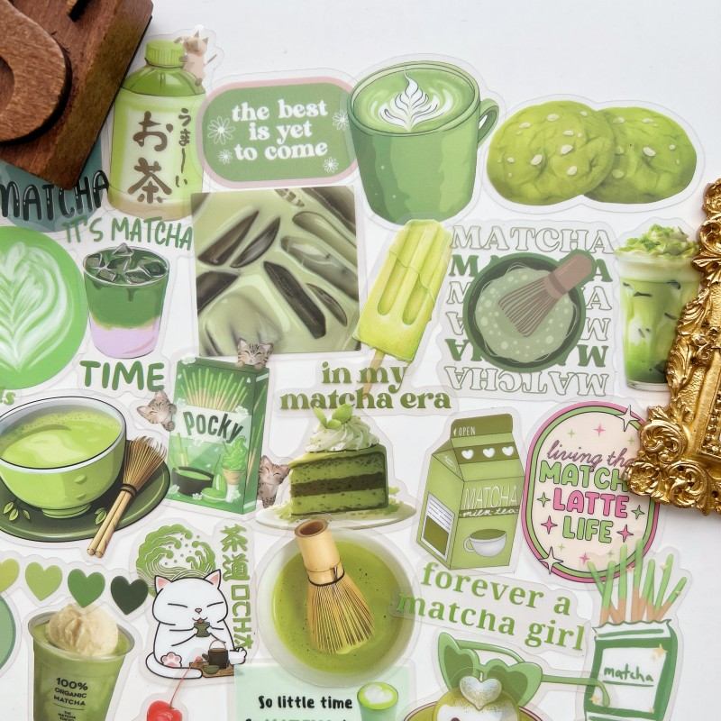Matcha Treat Sticker 50PCS