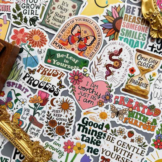 Tender Flowers Sticker 50PCS