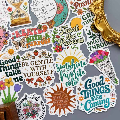 Tender Flowers Sticker 50PCS