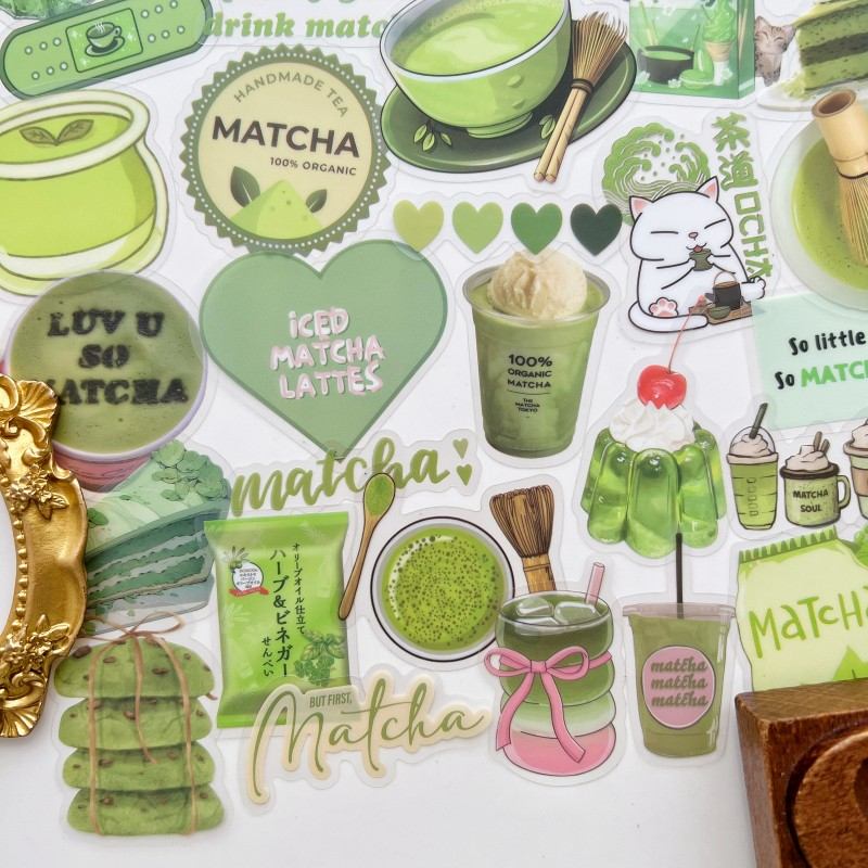 Matcha Treat Sticker 50PCS