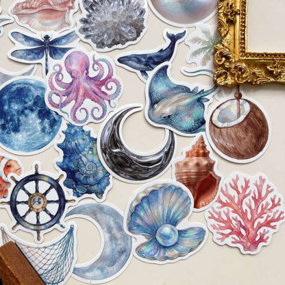 Marine Aesthetic Sticker 50PCS