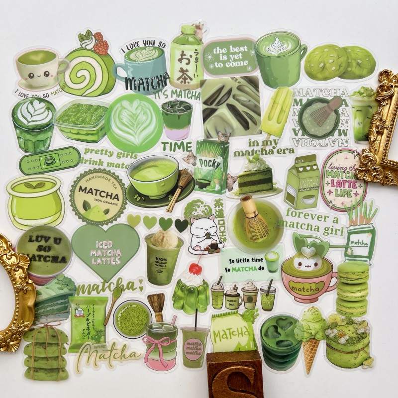 Matcha Treat Sticker 50PCS